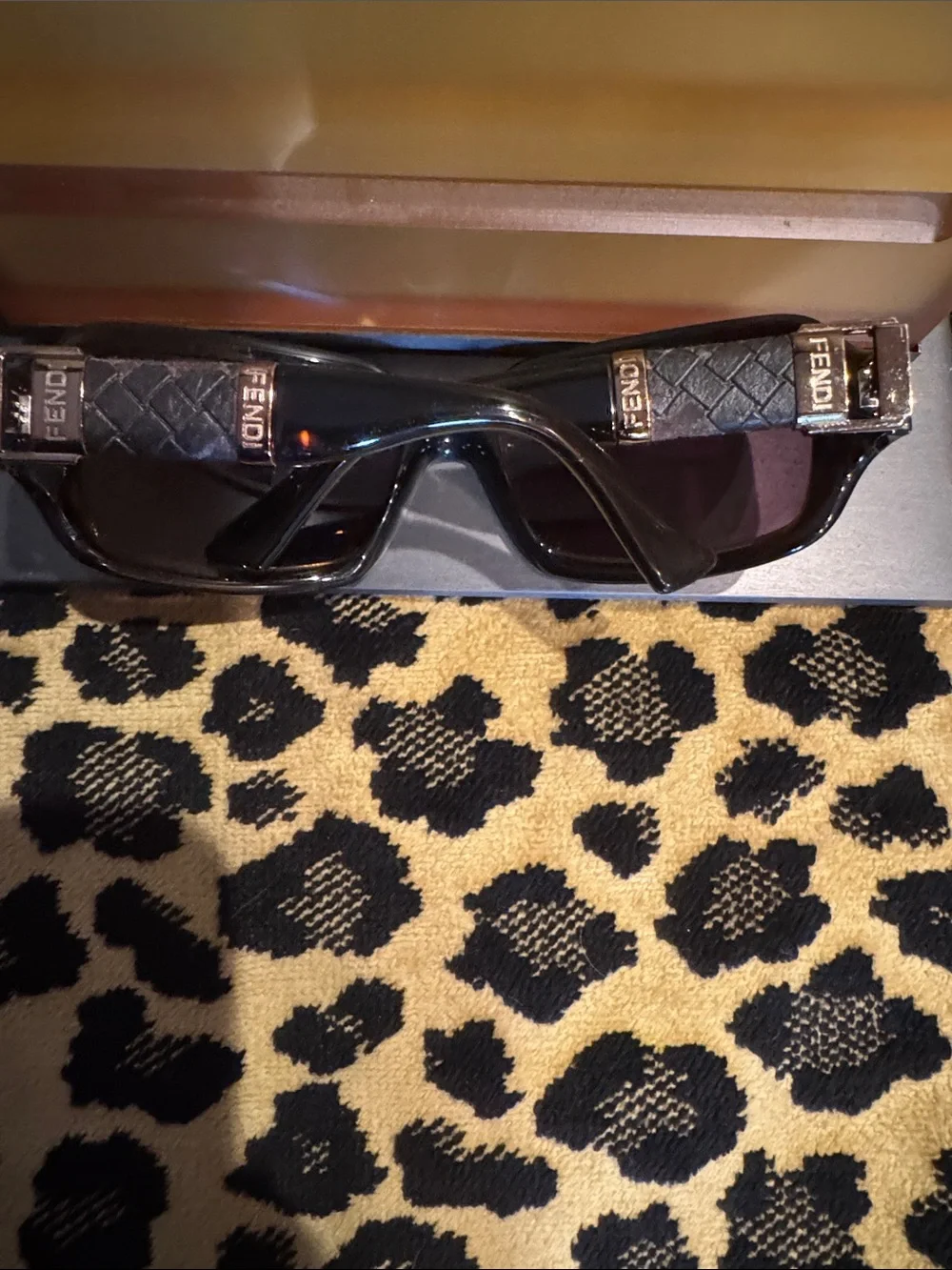 Fendi Brown Gloss Oversized Women's Sunglasses